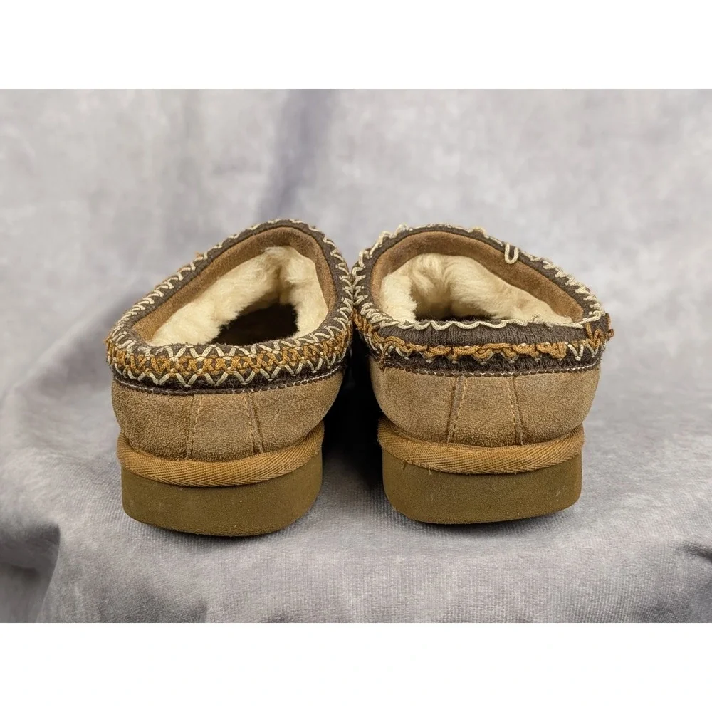 UGG Tasman Chestnut Suede Slippers Big Kids Size 5 5955 Brown Slip‎ On Shoes